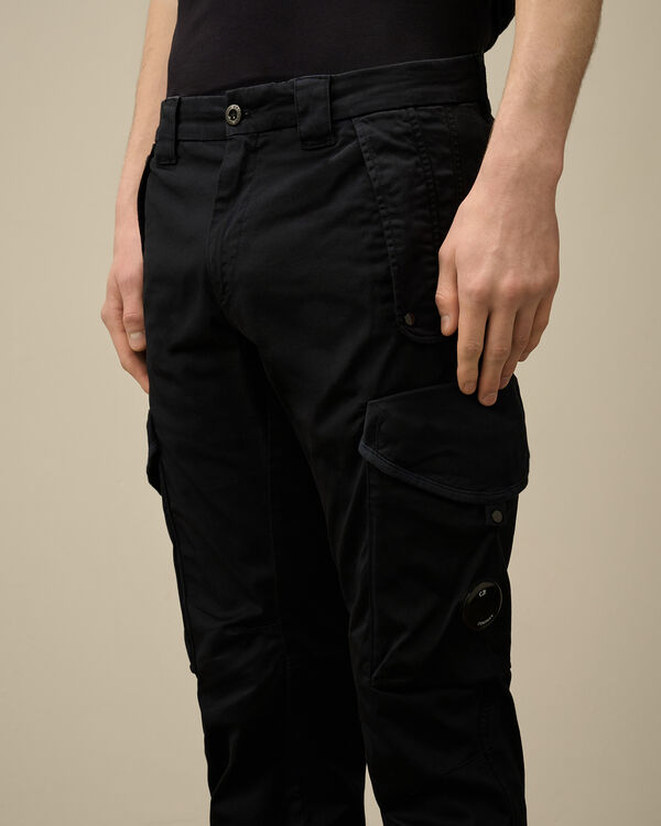 C.p. Company Stretch Sateen Utility Cargo Lens Pants TOTAL ECLIPSE - BLUE