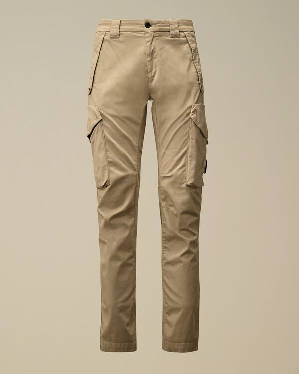 c.p. company Stretch Sateen Utility Cargo Lens Pants VINTAGE KHAKI - BEIGE