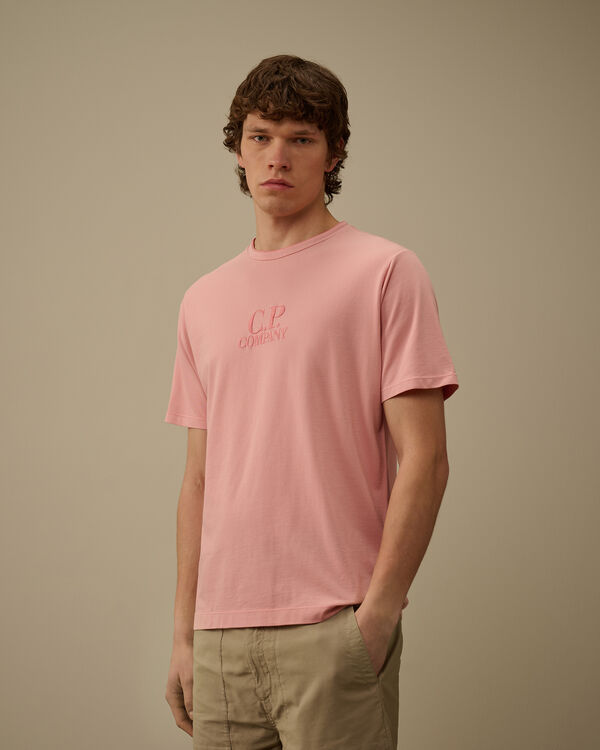 C.p. Company Tacting Piquet Embroidery T-Shirt MISTY ROSE - PINK