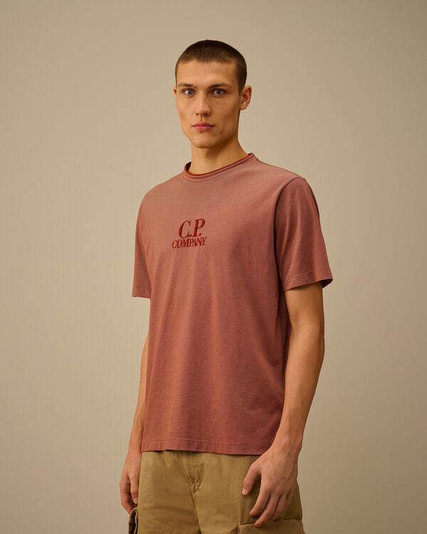C.p. Company Tacting Piquet Embroidery T-Shirt SABLE - BROWN