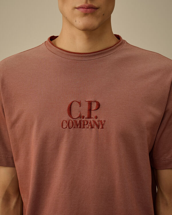 C.p. Company Tacting Piquet Embroidery T-Shirt SABLE - BROWN