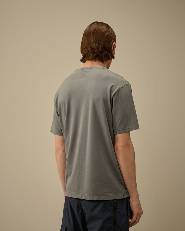 C.p. Company Tacting Piquet Embroidery T-Shirt SMOKED PEARL - GREY