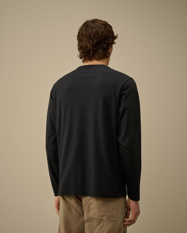 C.p. Company Tacting Piquet Longsleeve T-Shirt BLACK
