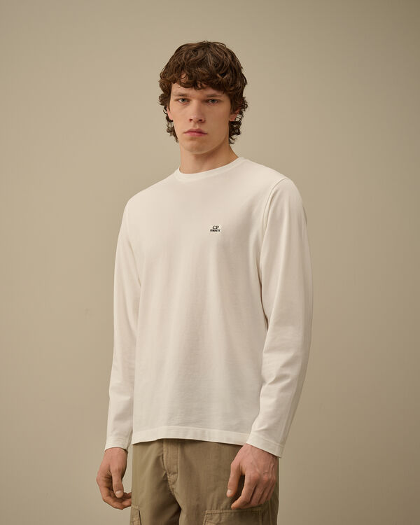 C.p. Company Tacting Piquet Longsleeve T-Shirt GAUZE WHITE
