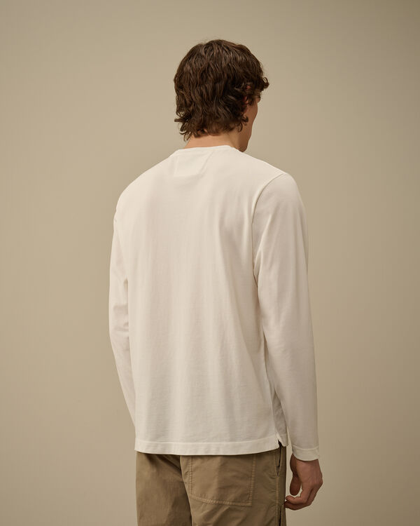 C.p. Company Tacting Piquet Longsleeve T-Shirt GAUZE WHITE