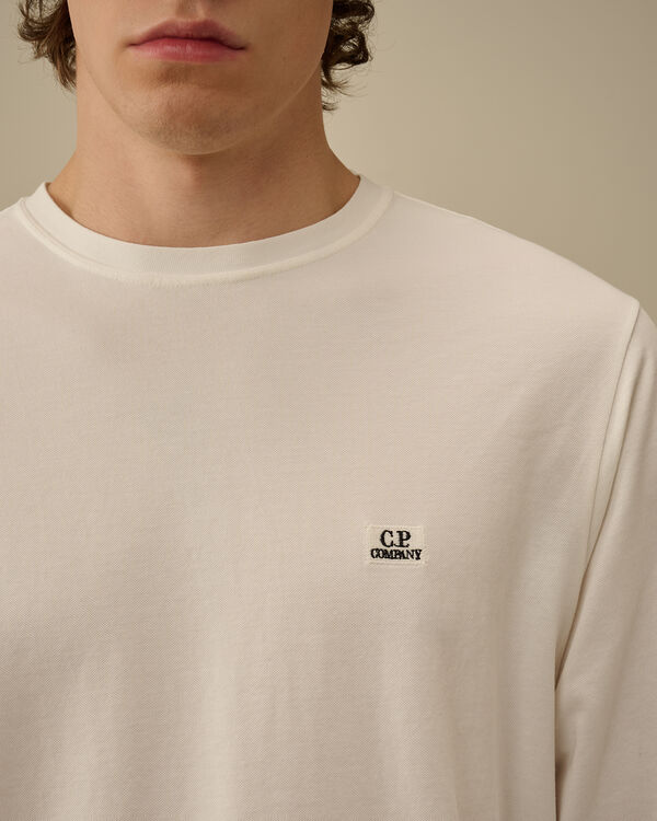 C.p. Company Tacting Piquet Longsleeve T-Shirt GAUZE WHITE