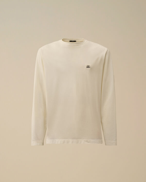 c.p. company Tacting Piquet Longsleeve T-Shirt GAUZE WHITE
