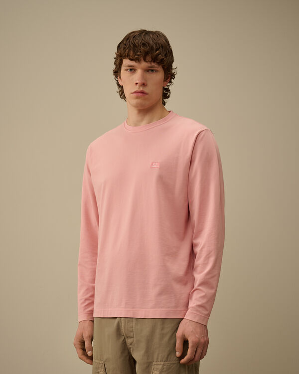 C.p. Company Tacting Piquet Longsleeve T-Shirt MISTY ROSE - PINK