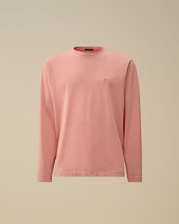 c.p. company Tacting Piquet Longsleeve T-Shirt MISTY ROSE - PINK