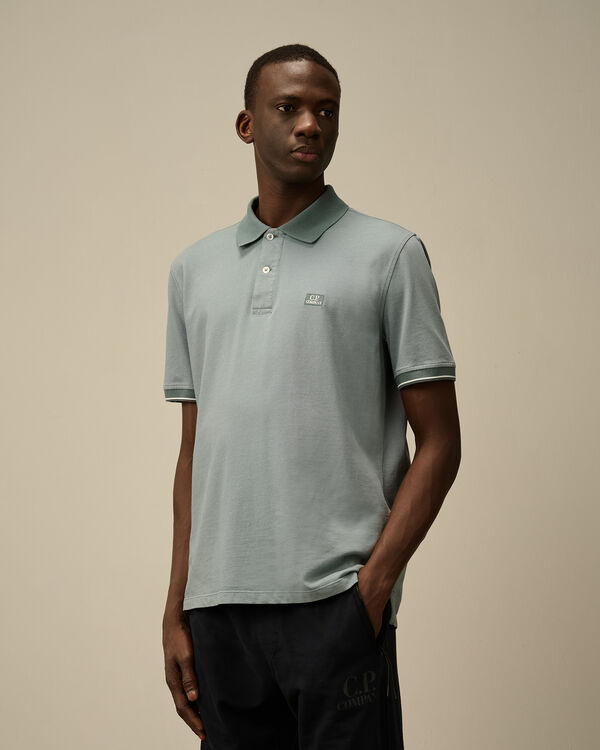 C.p. Company Tacting Piquet Polo STORMY WEATHER - BLUE