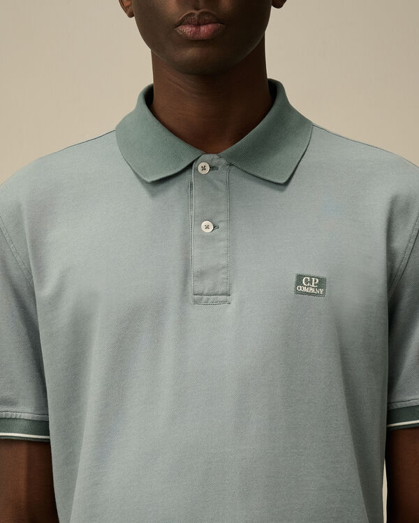 C.p. Company Tacting Piquet Polo STORMY WEATHER - BLUE
