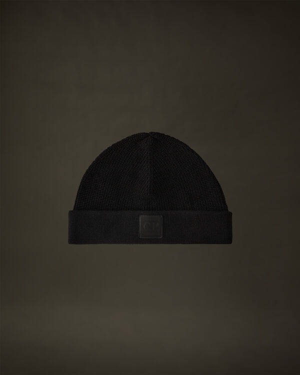 c.p. company The Metropolis Series Cotton Beanie BLACK