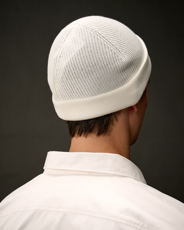 C.p. Company The Metropolis Series Cotton Beanie GAUZE WHITE