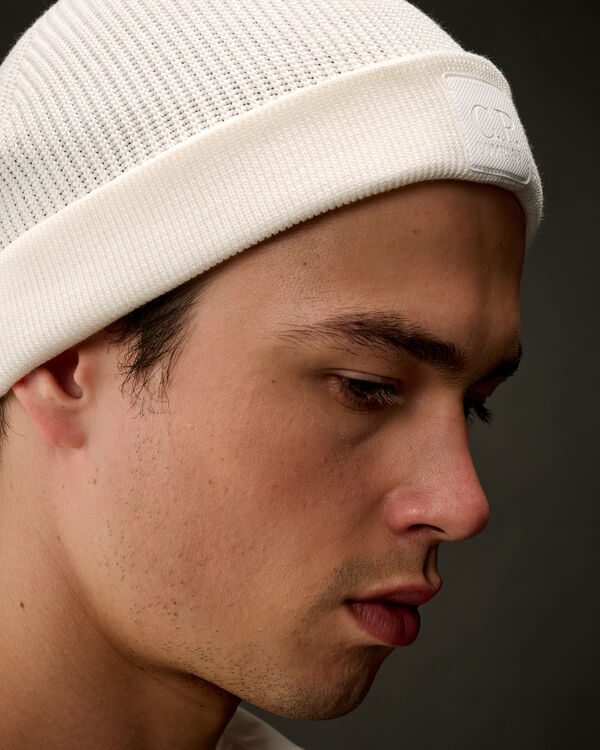 C.p. Company The Metropolis Series Cotton Beanie GAUZE WHITE