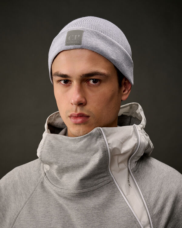 C.p. Company The Metropolis Series Cotton Beanie GREY MELANGE