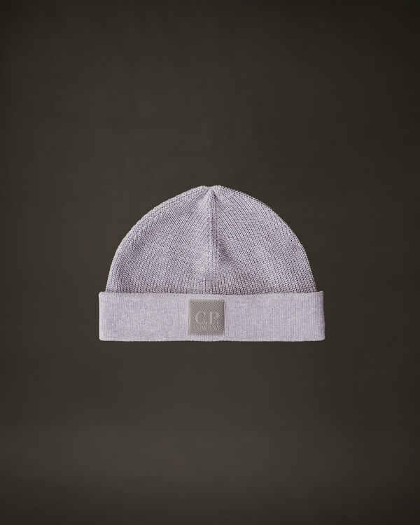 c.p. company The Metropolis Series Cotton Beanie GREY MELANGE