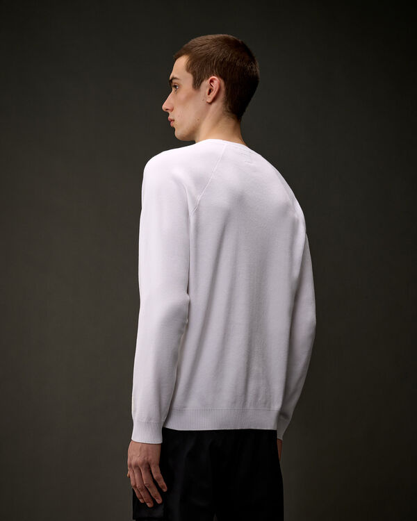 C.p. Company The Metropolis Series Cotton Stretch Crewneck Knit WHITE