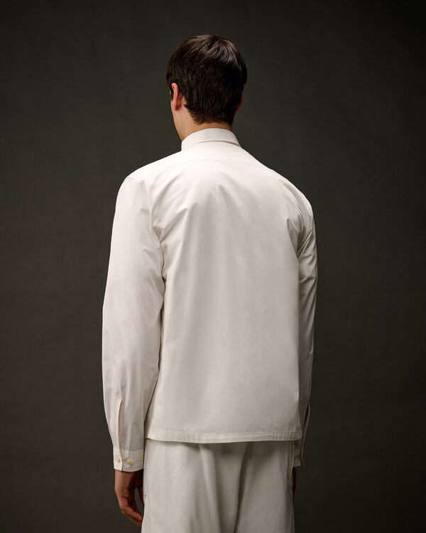 C.p. Company The Metropolis Series Gabardine Side Pockets Shirt GAUZE WHITE
