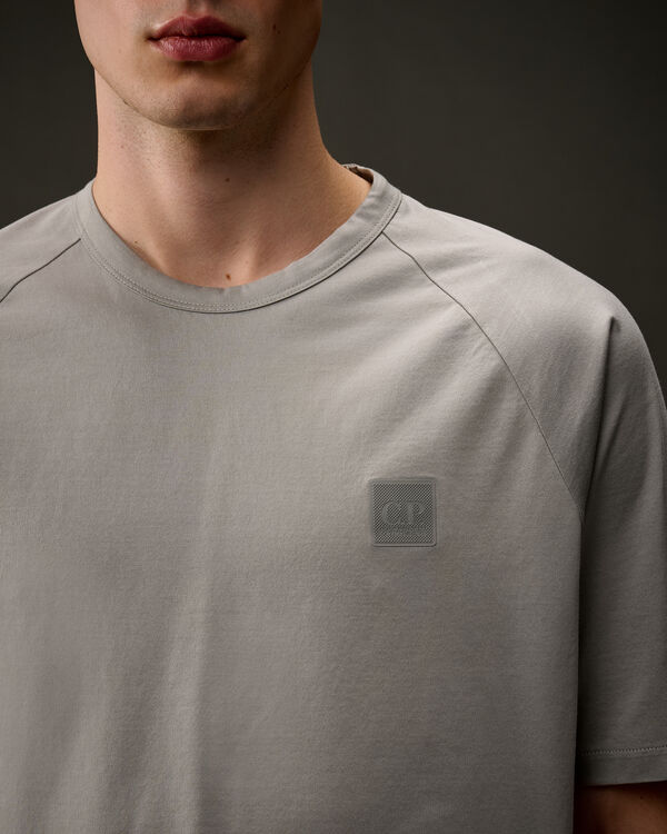 C.p. Company The Metropolis Series Mercerized Jersey Badge T-Shirt LIMESTONE - GREY