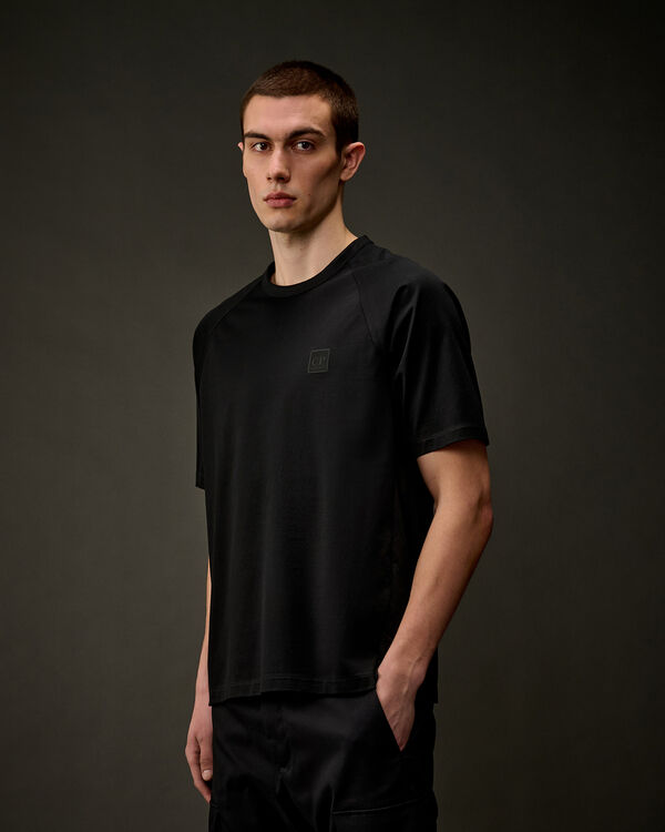 C.p. Company The Metropolis Series Mercerized Jersey Badge T-Shirt BLACK