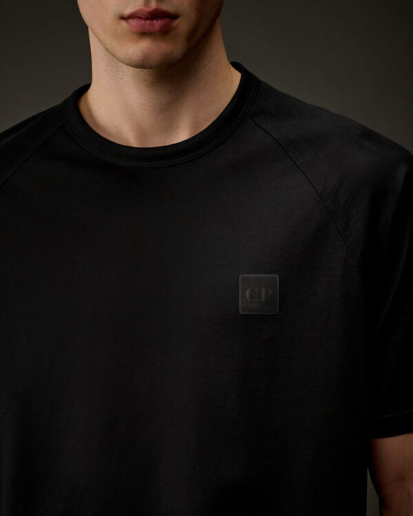 C.p. Company The Metropolis Series Mercerized Jersey Badge T-Shirt BLACK
