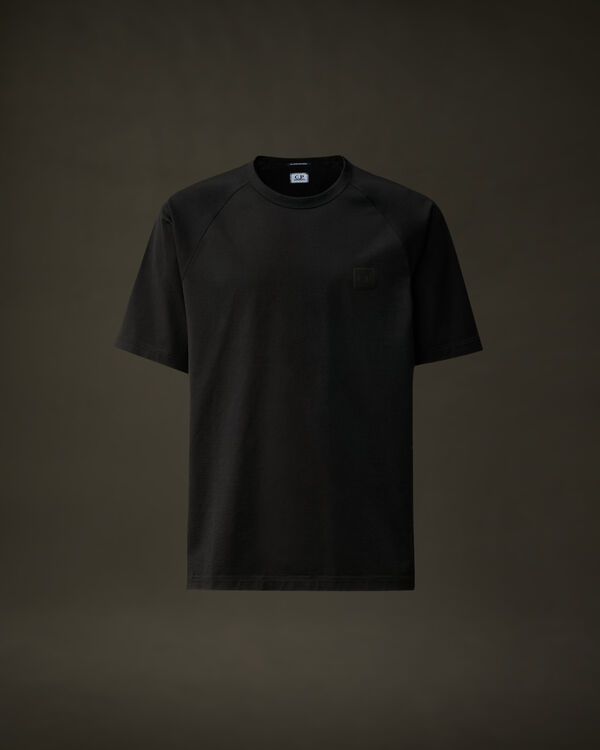 c.p. company The Metropolis Series Mercerized Jersey Badge T-Shirt BLACK