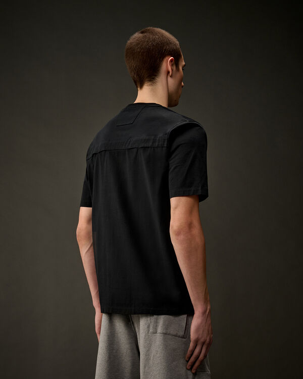 C.p. Company The Metropolis Series Mercerized Jersey Chest Logo T-Shirt BLACK