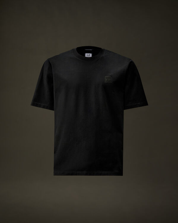 c.p. company The Metropolis Series Mercerized Jersey Chest Logo T-Shirt BLACK