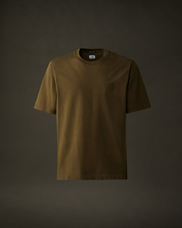 c.p. company The Metropolis Series Mercerized Jersey Chest Logo T-Shirt IVY GREEN