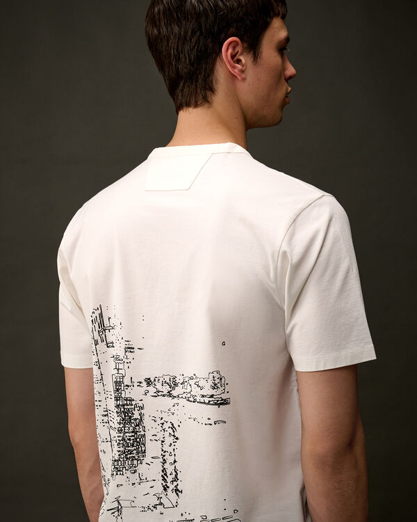 C.p. Company The Metropolis Series Mercerized Jersey Graphics T-Shirt GAUZE WHITE