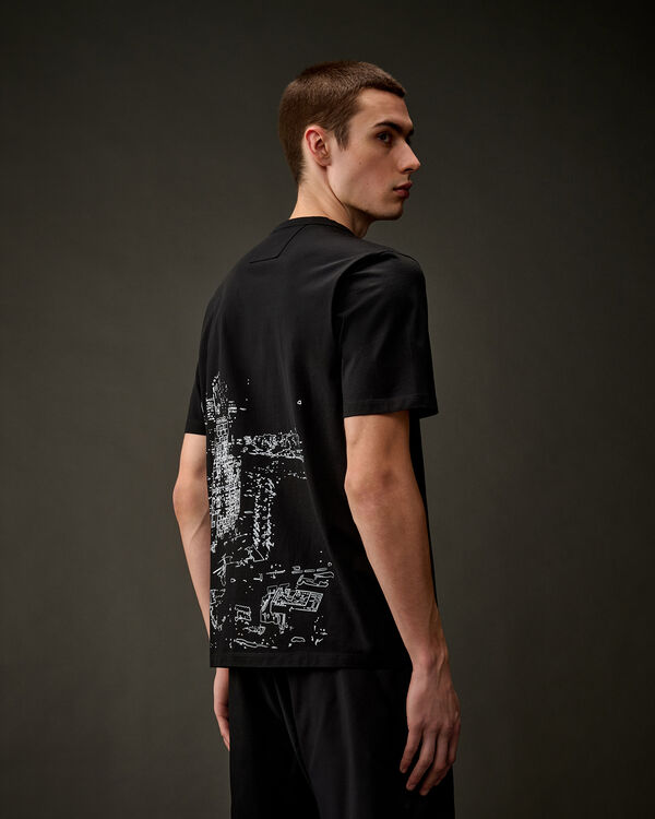 C.p. Company The Metropolis Series Mercerized Jersey Graphics T-Shirt BLACK