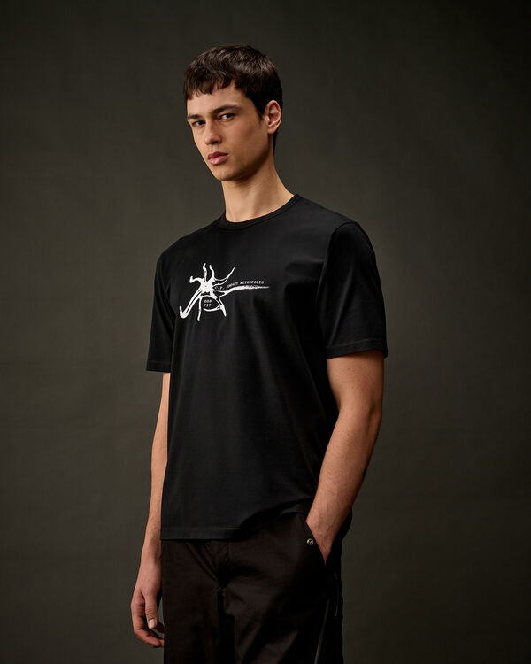 C.p. Company The Metropolis Series Mercerized Jersey Logo T-Shirt BLACK