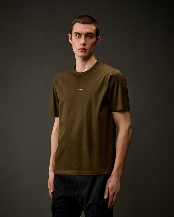 C.p. Company The Metropolis Series Mercerized Jersey Printed Logo T-Shirt IVY GREEN