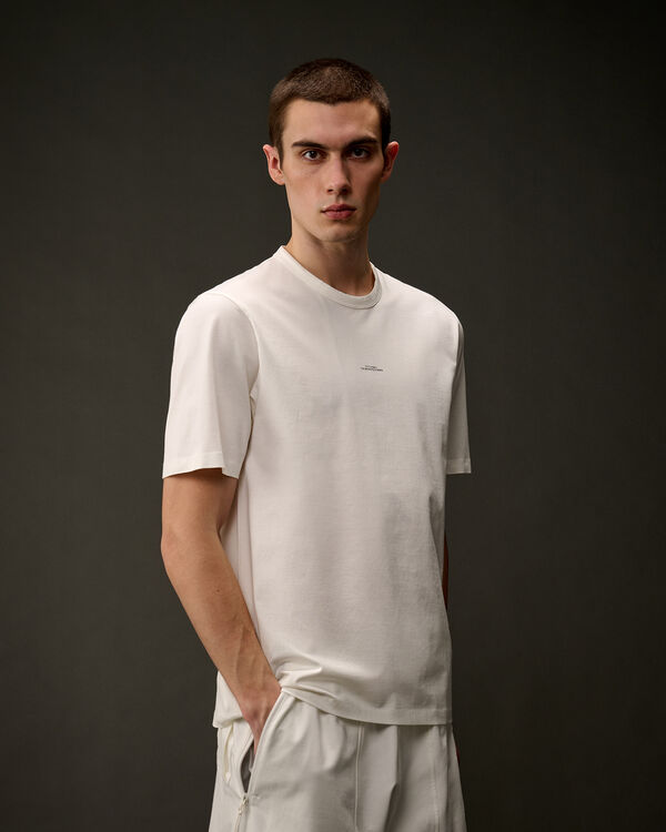 C.p. Company The Metropolis Series Mercerized Jersey Printed Logo T-Shirt GAUZE WHITE