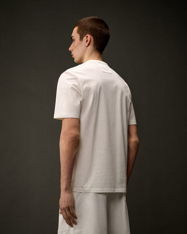 C.p. Company The Metropolis Series Mercerized Jersey Printed Logo T-Shirt GAUZE WHITE