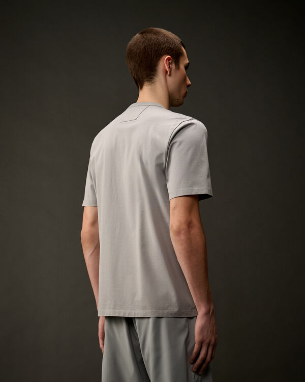 C.p. Company The Metropolis Series Mercerized Jersey Rubberized Logo T-Shirt LIMESTONE - GREY