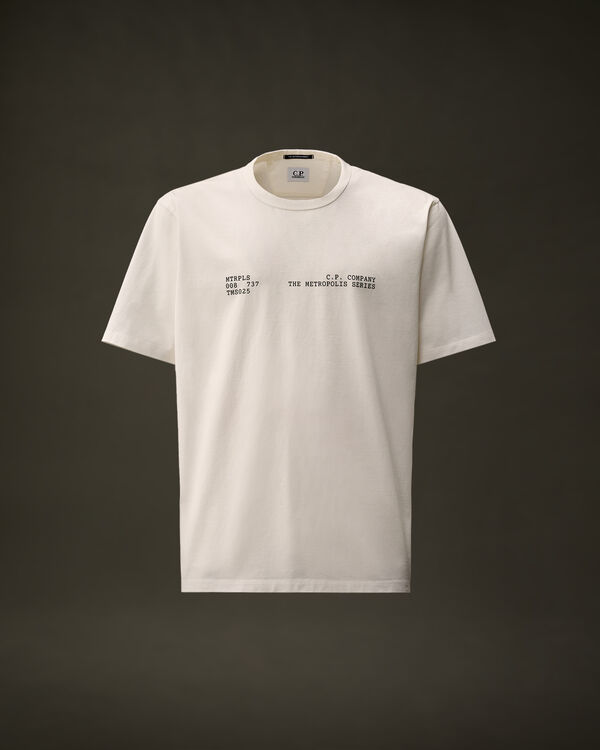 c.p. company The Metropolis Series Mercerized Jersey Urban Graphics T-Shirt GAUZE WHITE
