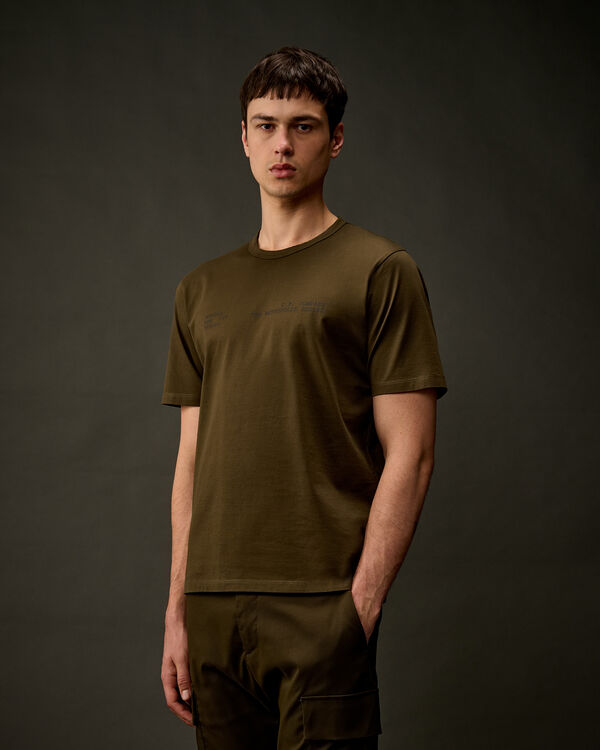 C.p. Company The Metropolis Series Mercerized Jersey Urban Graphics T-Shirt IVY GREEN