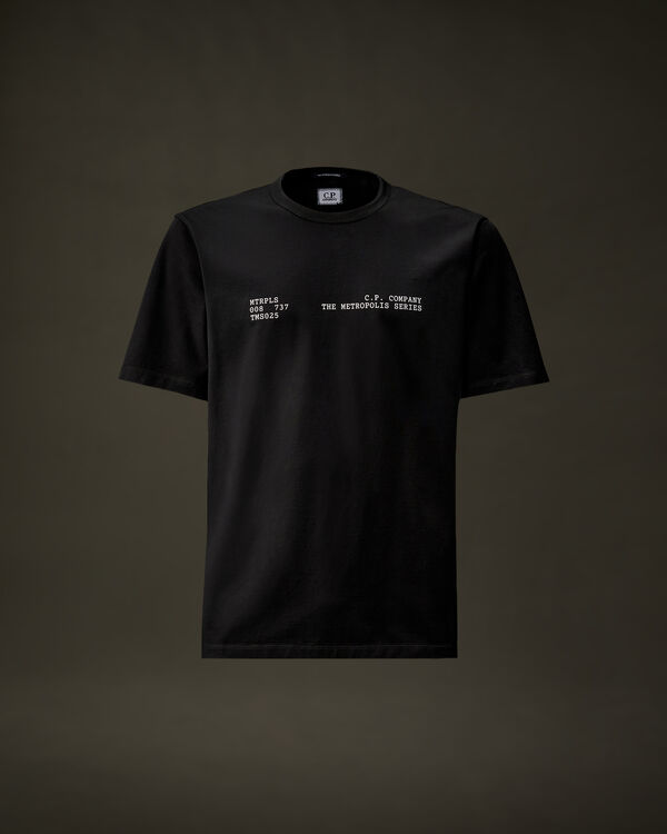 c.p. company The Metropolis Series Mercerized Jersey Urban Graphics T-Shirt BLACK