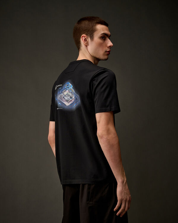 C.p. Company The Metropolis Series Mercerized Jersey Urban Tech T-Shirt BLACK