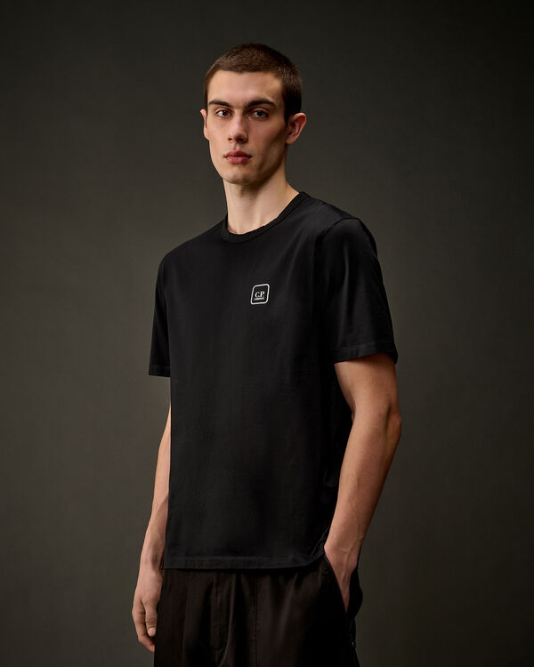 C.p. Company The Metropolis Series Mercerized Jersey Urban Tech T-Shirt BLACK