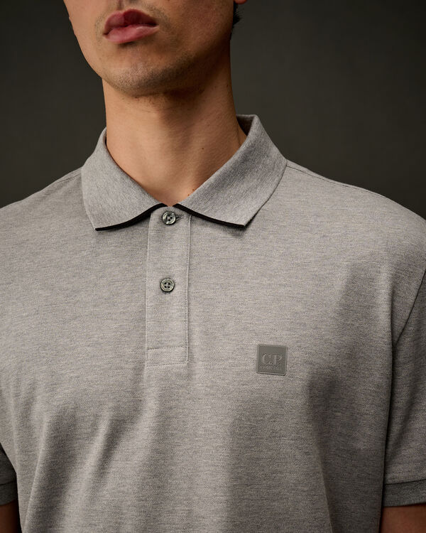 C.p. Company The Metropolis Series Stretch Piquet Polo GRAPHITE MELANGE - GREY