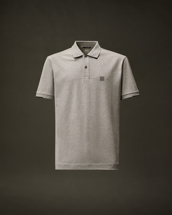c.p. company The Metropolis Series Stretch Piquet Polo GRAPHITE MELANGE - GREY