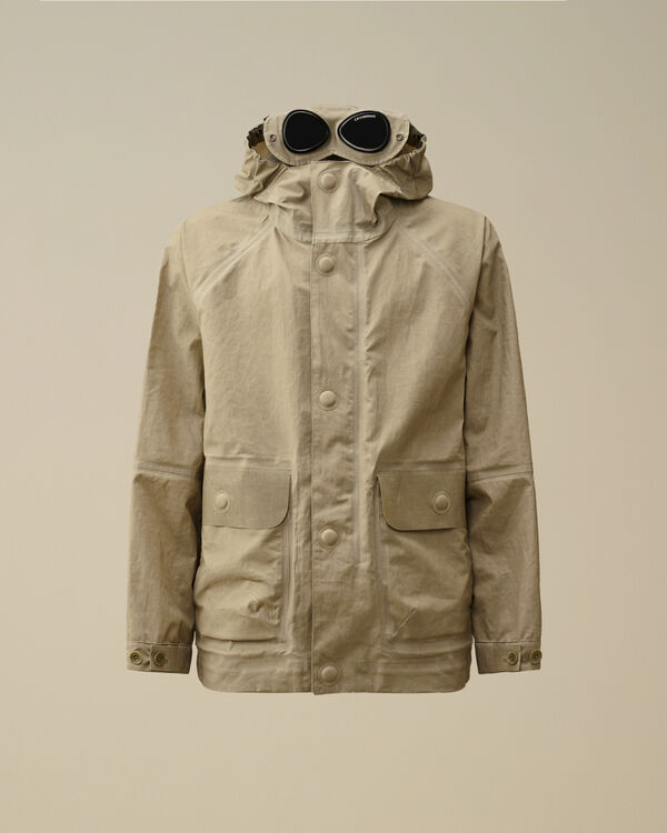 c.p. company TOOB-Two Goggle Jacket VINTAGE KHAKI - BEIGE