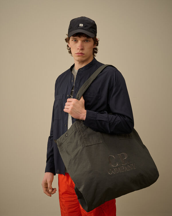 C.p. Company Twill Left Hand Logo Bag SMOKED PEARL - GREY