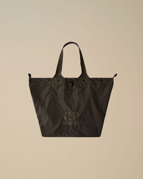 c.p. company Twill Left Hand Logo Bag SMOKED PEARL - GREY