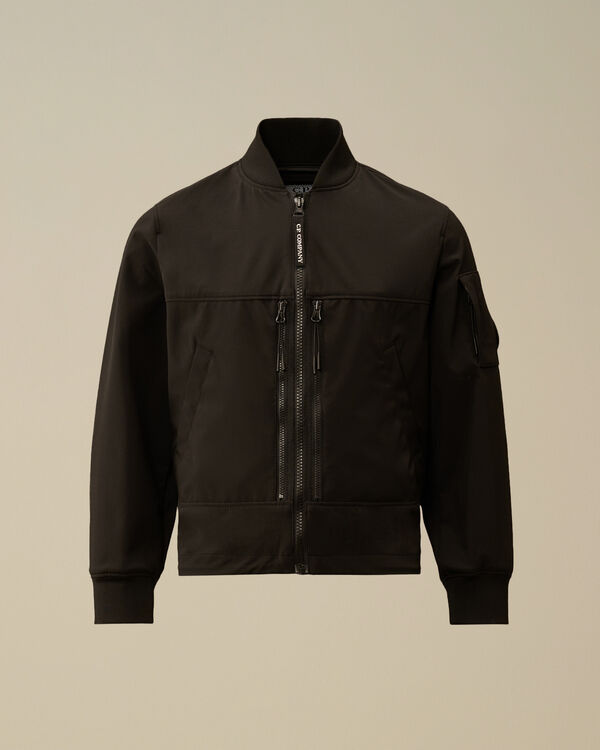 C.p. Company U16 C.P. Shell-R Lens Full Zip Bomber Jacket BLACK