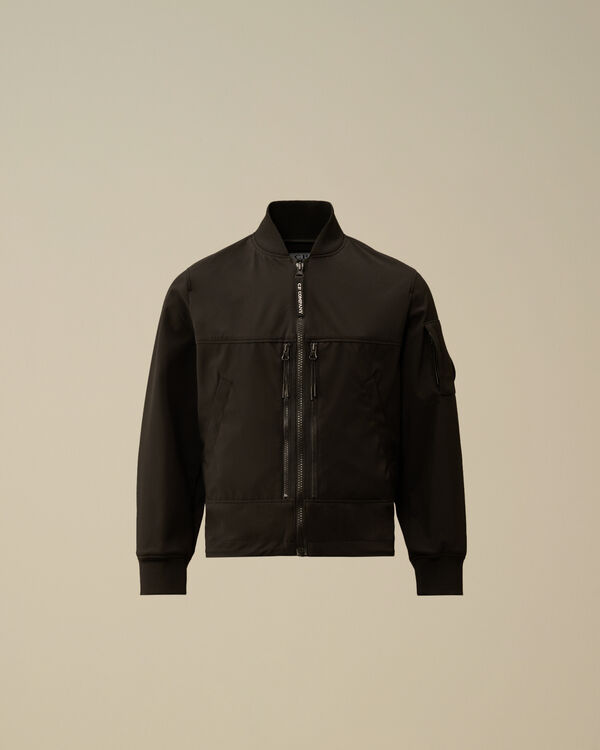 C.p. Company U16 C.P. Shell-R Lens Full Zip Bomber Jacket BLACK
