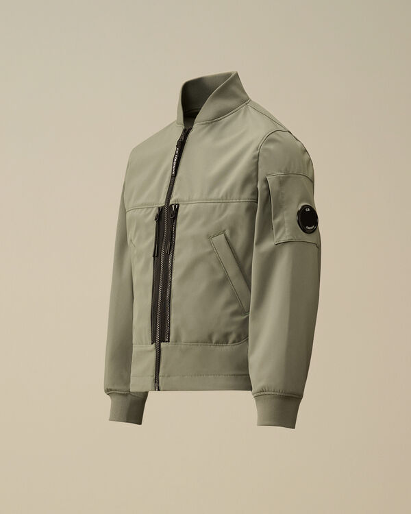 c.p. company U16 C.P. Shell-R Lens Full Zip Bomber Jacket THYME - GREEN