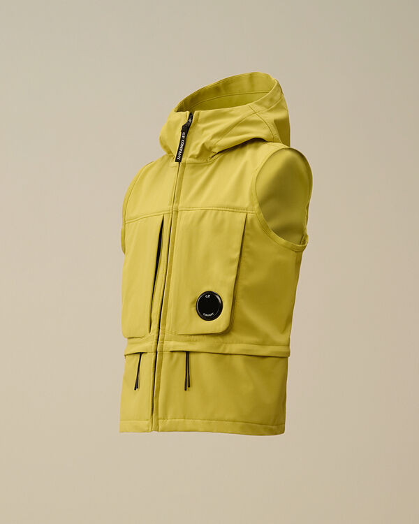 c.p. company U16 C.P. Shell-R Lens Hooded Vest CRESS GREEN